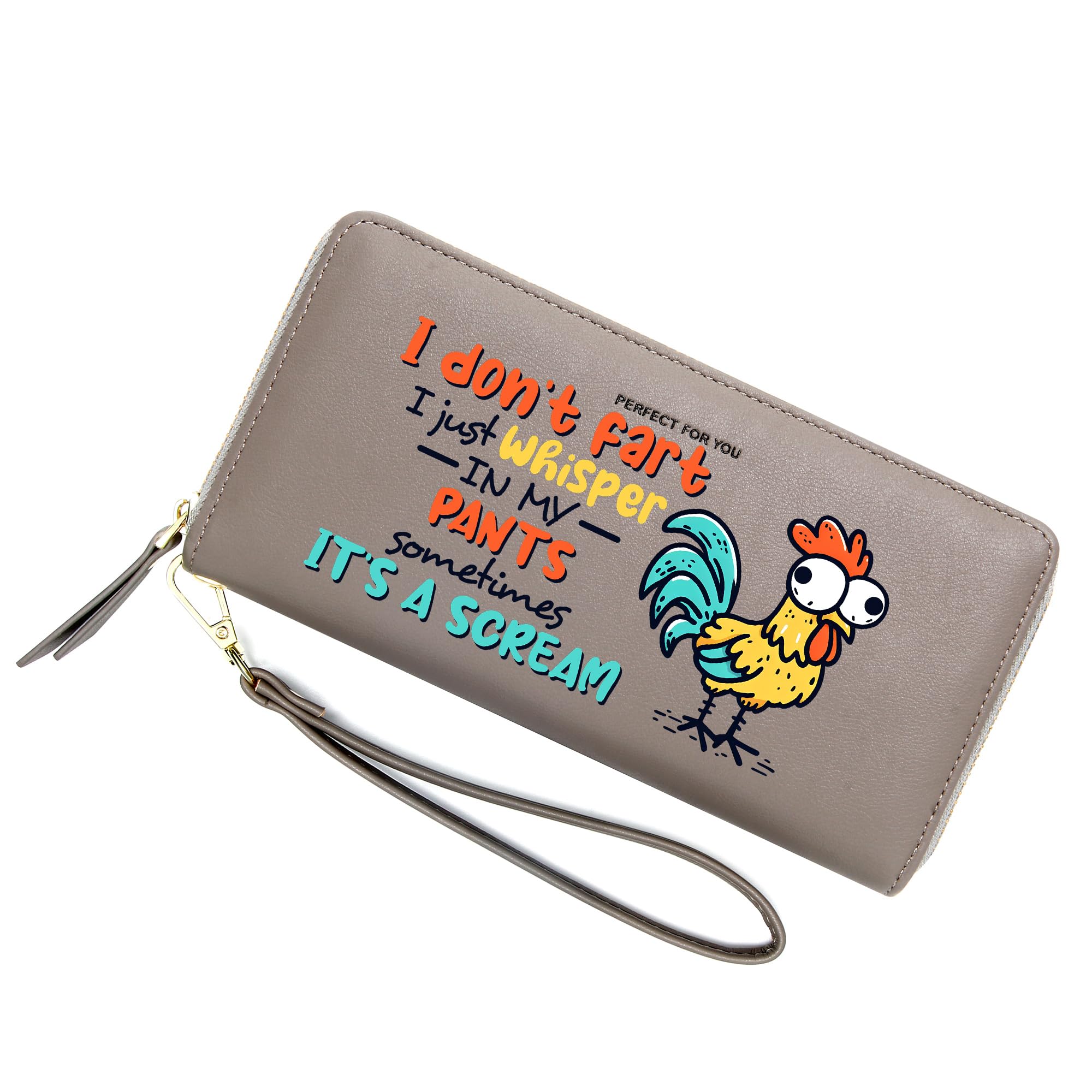 ZRTARY Personalized Women Wallets with Chicken,Birthday Gift,Holiday Gift for Son Daughters from Parent Grandparent,Graduation Gift for Friends,Students,Teacheres 1304r
