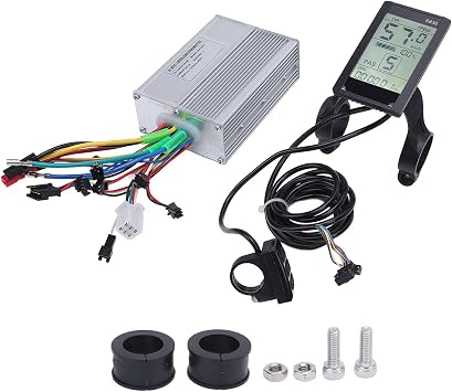 flexman 36V/48V 350W/500W Electric Bike Motor Controller Kit, 20A 3 Modes Sine Wave Controller with S830 LCD Display Panel for Electric Bicycles Scooter Conversion
