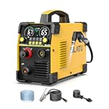 SILATU Plasma Cutter&comma; 65Amps Blowback Pilot Arc Air Sensor Technology&comma; Digital Display&comma; 110V&sol;220V Dual Voltage Non-HF CNC Plasma Cutter Machine&comma; 3&sol;5″ Clean Cut 1″ Max Cut&comma; PT&sol;2T&sol;4T for Beginners DIY