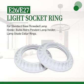 E27/E26 Universal Lamp Holder Multi Functional Accessory Lamp Clamp Ring