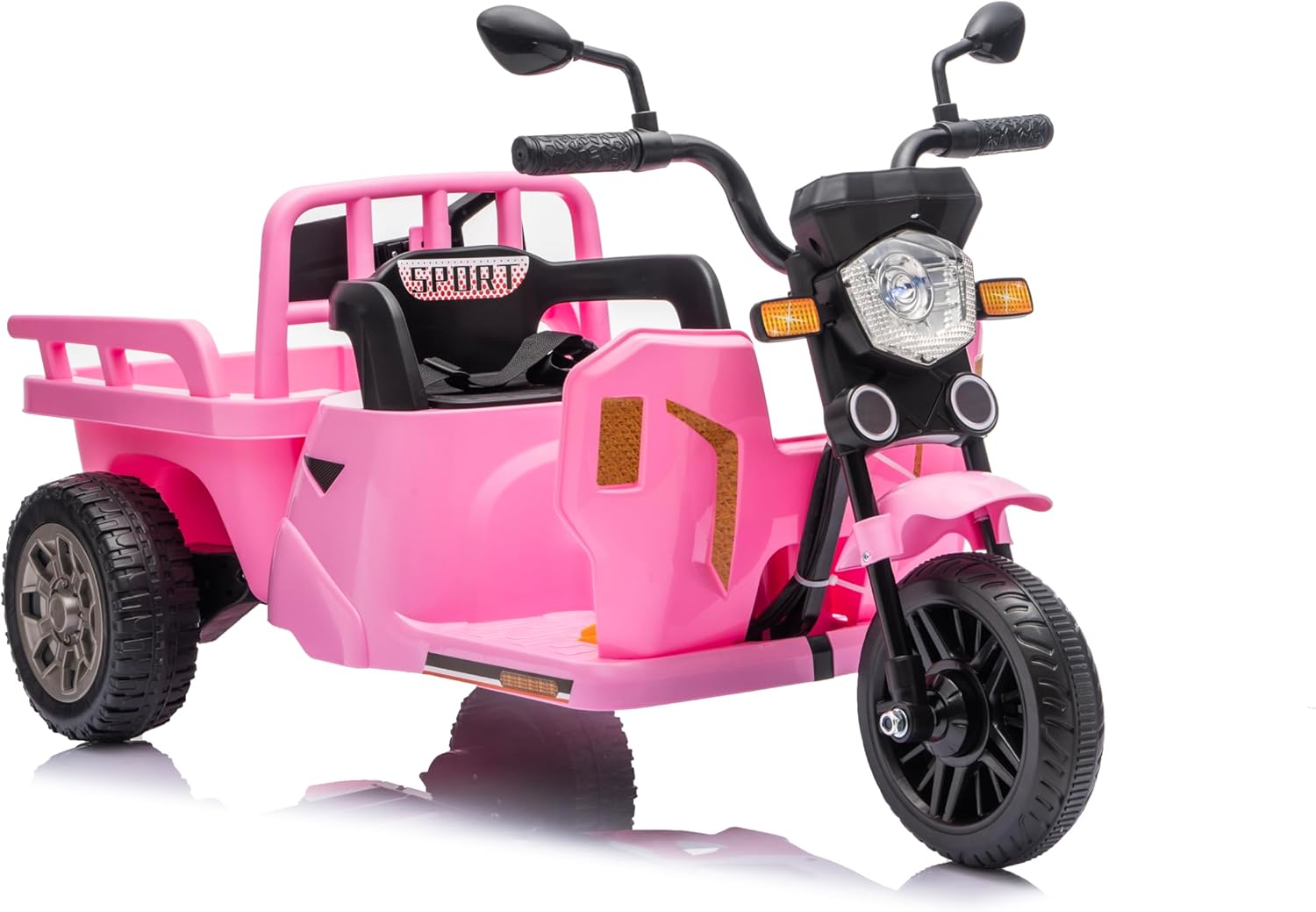 3 Wheeler Ride on Motorcycle for Kids, Pink