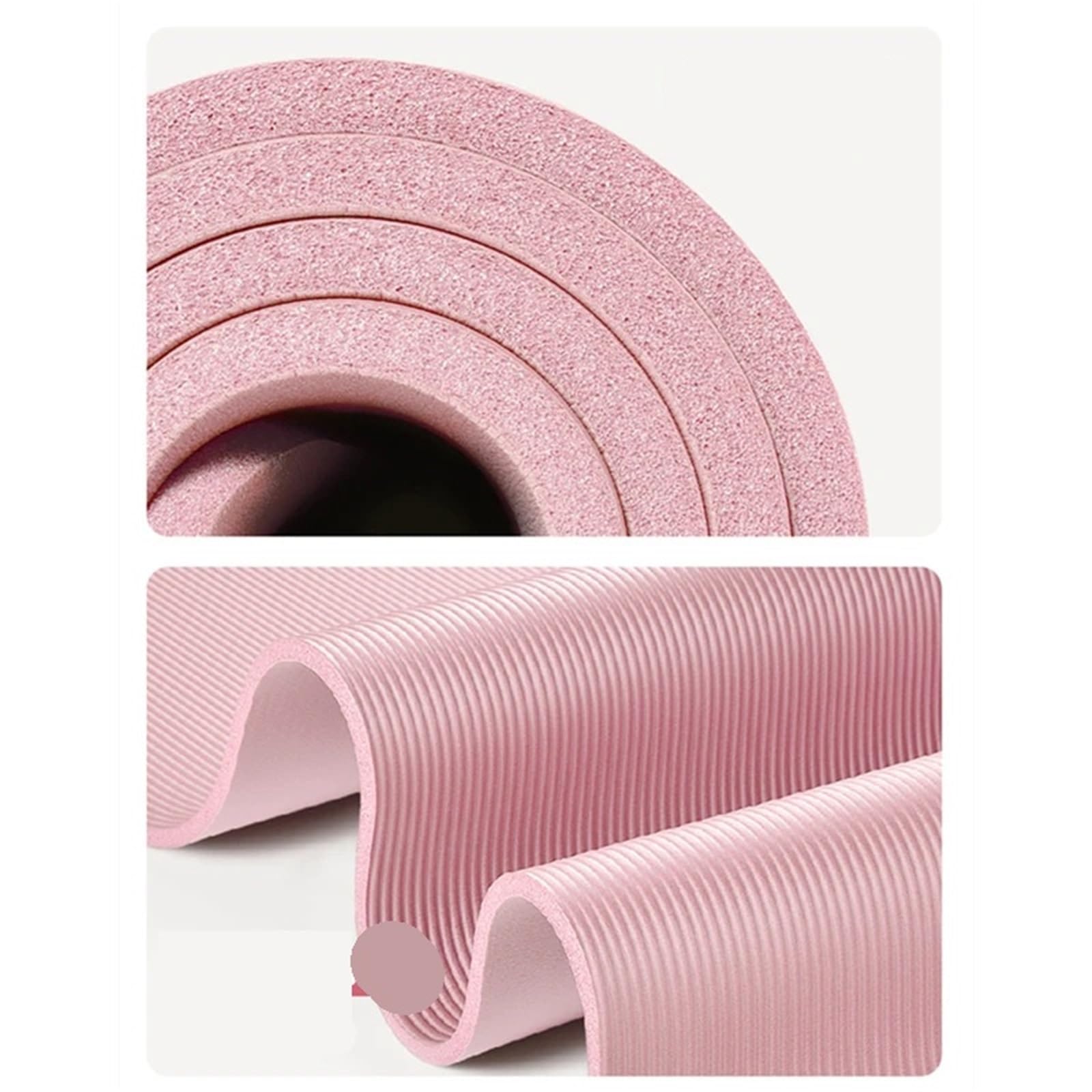 Esterilla de yoga de 1830 x 610 x 10 mm, extra gruesa, antideslizante, para fitness, pilates, gimnasia, esterilla de masaje, esterilla de ejercicio para principiantes, para pilates, estiramiento,