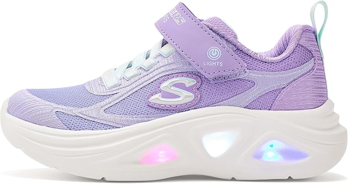 Обувь SKECHERS Sola Glow 2.0 - Dazzle Steps 303729L (Little Kid/Big Kid) — фото 2