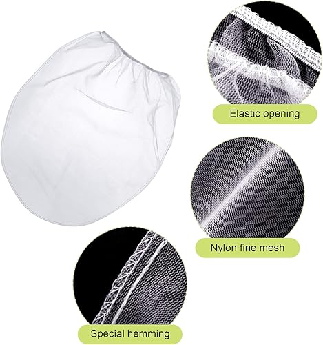 Vista 4 de Bolsas de filtro de pintura, bolsa de filtro de malla fina blanca, cubo de apertura elástica, bolsa de filtro de pintura hidropónica para jardinería