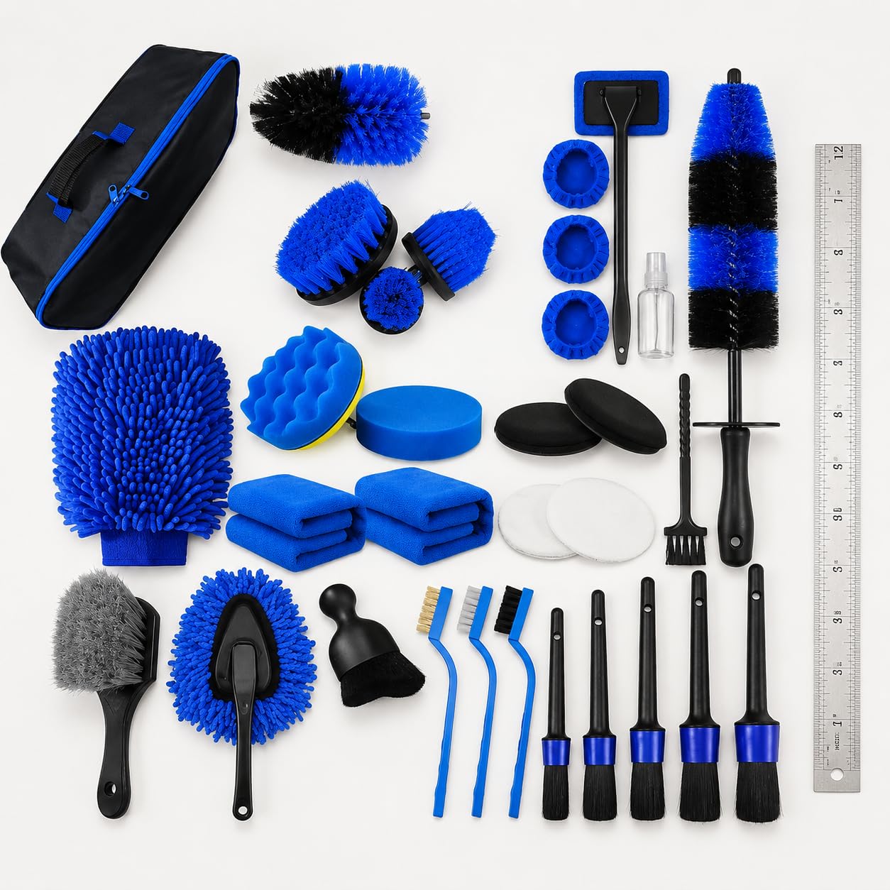 Kit Pulizia Auto, Set Detailing Auto, style to 2 | , rubber, foam, per detailing auto, nylon, microfiber, metal, per pulire