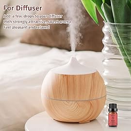 yethious Rose Essential Oil 100% Pure Rose Scented Oil for Diffuser & Aromatherapy Fragrance DIY Candle Soap Making Rose Oil Essential Oil 10ML