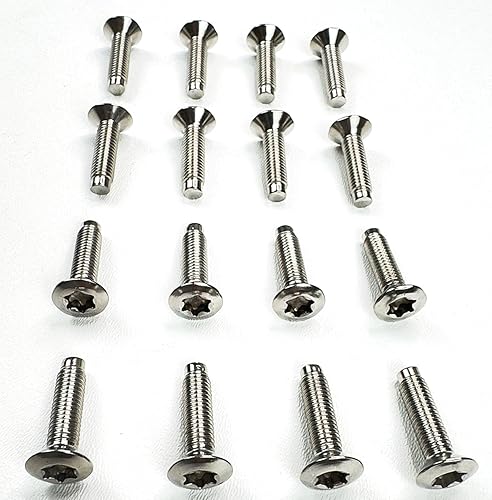 Miniatura 2 de Tornillos Torx para puerta y capó de acero inoxidable de 16 unidades compatibles con modelos Jeep Wrangler JK 2007 a 2018