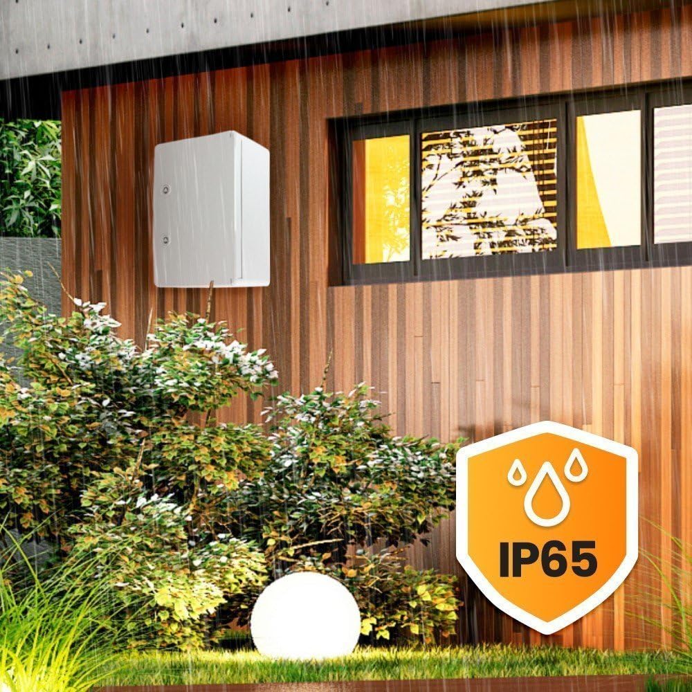 Armario de Distribución para Pared con Placa de Montaje Galvanizada, Caja Industrial de Control Vacía de Plástico ABS con Puerta Protección IP65, tamaño 300x400x170