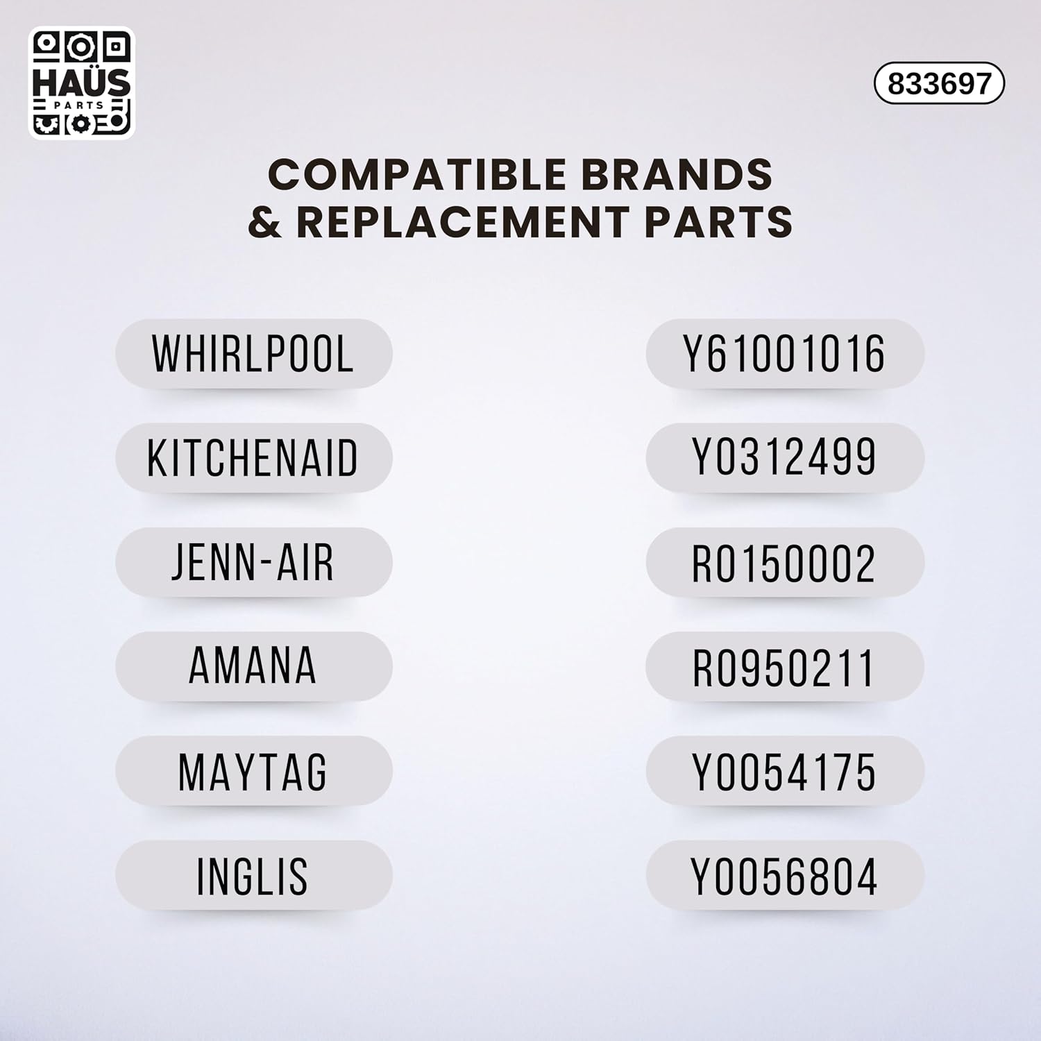 833697 Refrigerator Condenser Motor Compatible with Top Brand Replaces with 2154735, WP61002038, 2162431, 2154998, WR60X225, 2154798, 52186-9, 28056-7, 28056-9