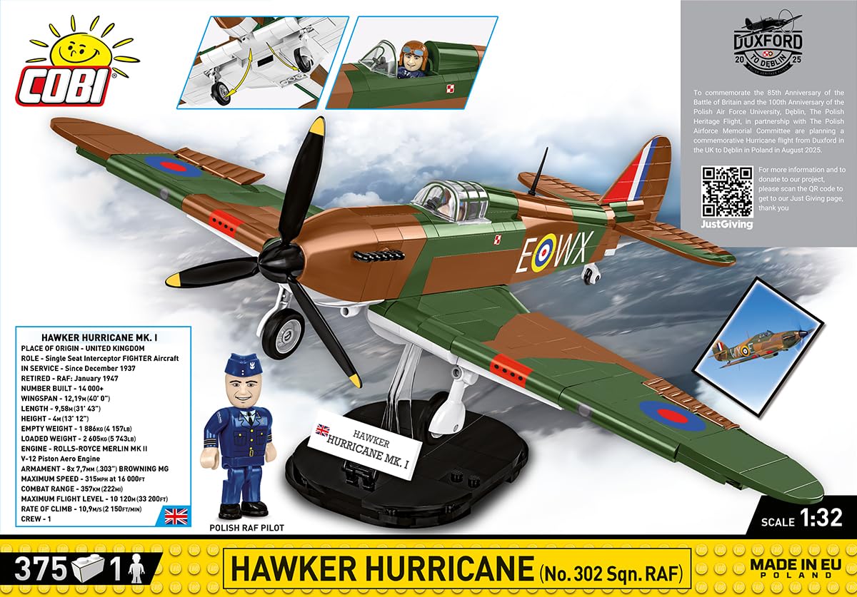 COBI Hawker Hurricane G-HURI 302, Braun