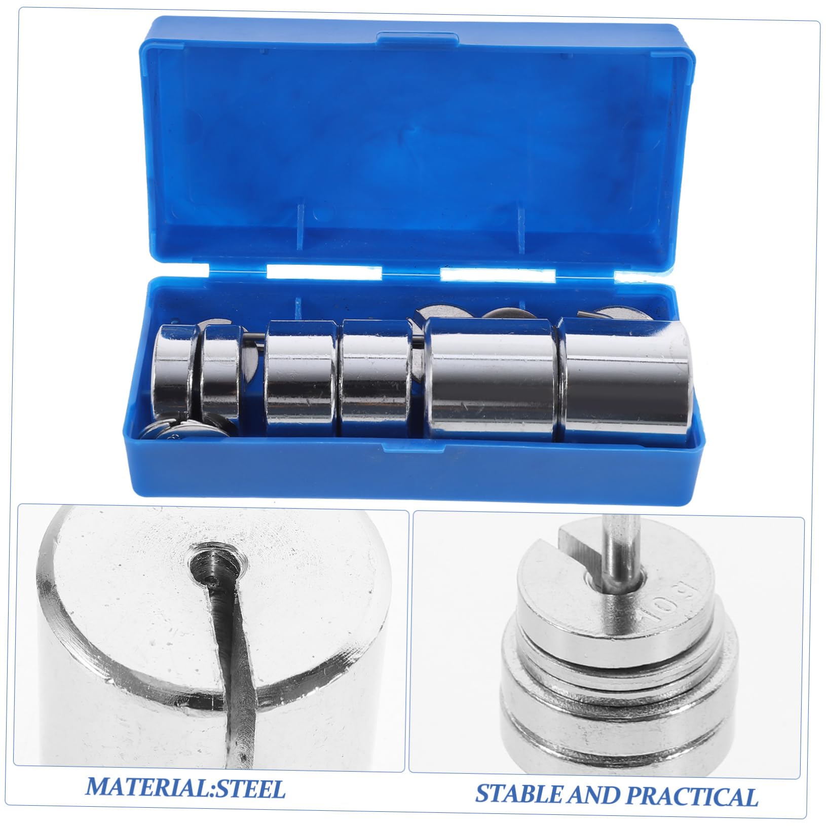 ULTECHNOVO 2 Ensembles Poids Métalliques Fendus avec Crochet Kit de Fendues pour Expérimentations Laboratoire Outils de Physique