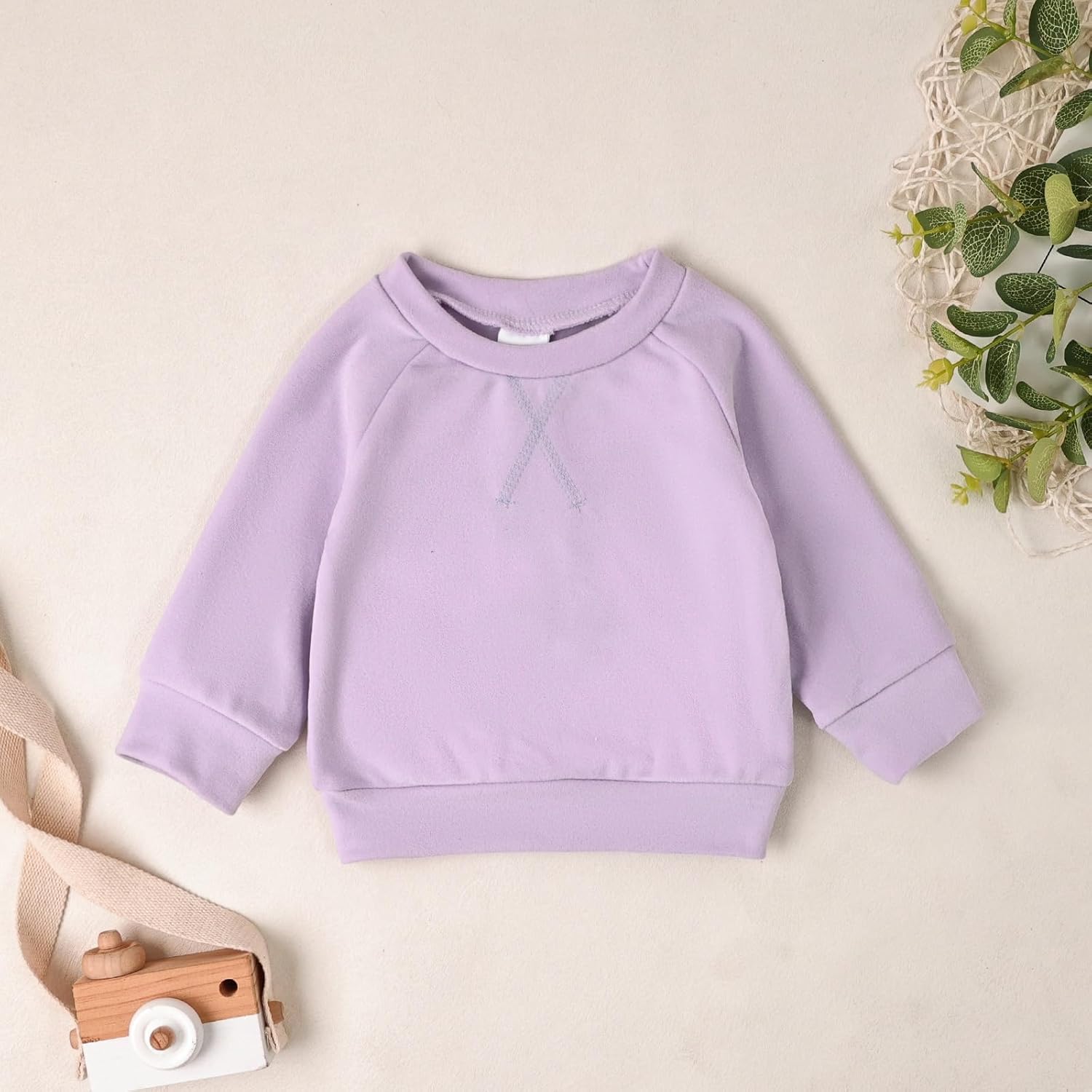 Toddler Baby Girl Clothes Fall Outfits Sweatshirt Infant Sweat Suit Solid Long Sleeve Winter Outfit Pants Set 0-24M - Image 8