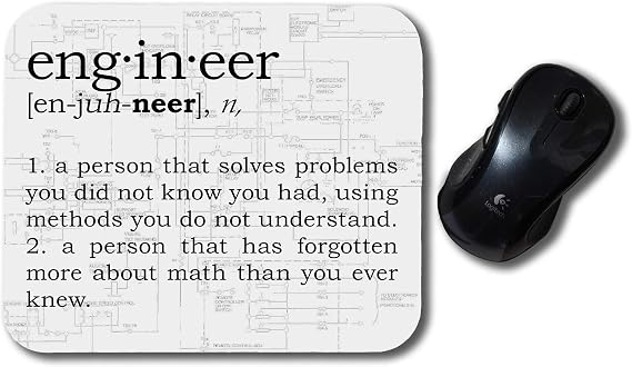 Engineer Definition Funny Mouse Pad