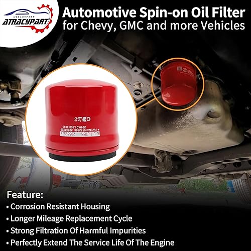 Miniatura 2 de Filtro de transmisión compatible con Allison 1000 2000 2400 Series, motor diésel Duramax de 6.6L, Chevy Silverado 01-19GMC Sierra 2500HD, Chevrolet