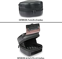 Vista 2 de USA Gear Hard Shell Camera Case for DSLR & Mirrorless Cameras, Compatible with Canon, Nikon, Sony & Fujifilm - Fits EOS R100, Rebel T7 / 2000D, negro