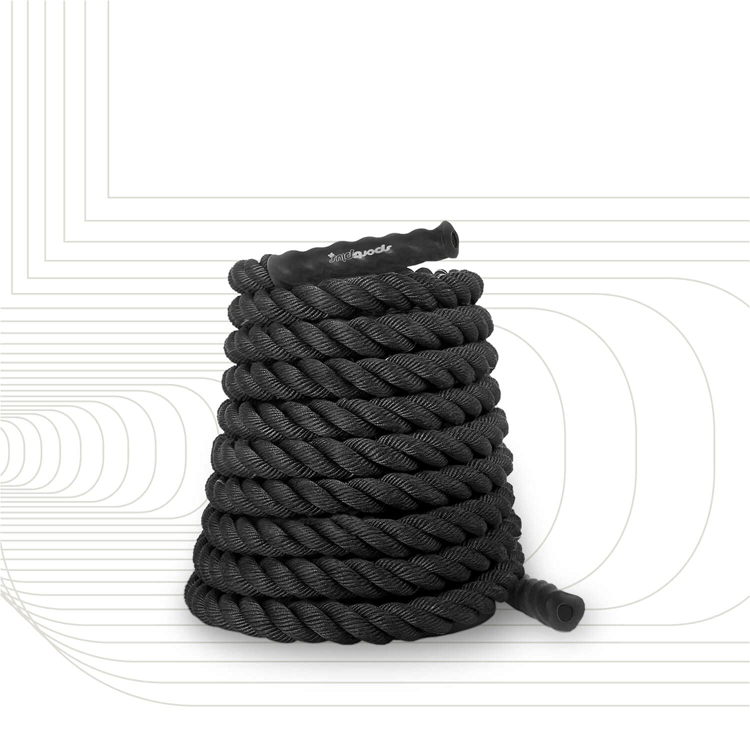 SportPlusBattle Rope Fitness Rope for CrossFit, Strength and Endurance Training and Muscle Building