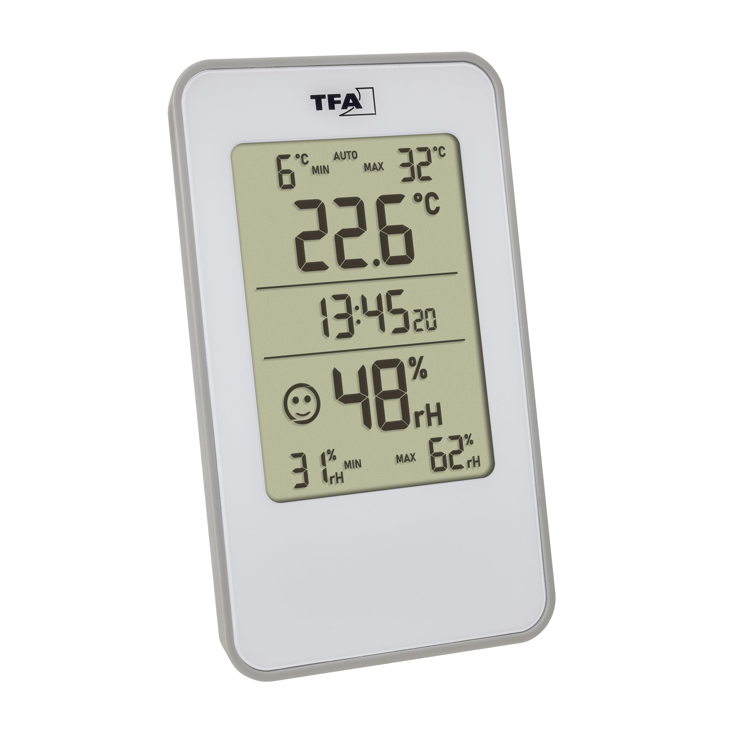 TFA Dostmann Set 3 Termoigrometri Digitali Ambiente - Misura Temperatura E Umidità Con Supporto Magnetico