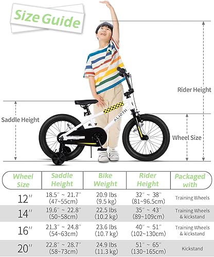 Miniatura 8 de BMX Style 12, 14, 16 pulgadas, ruedas de entrenamiento para niños, bicicleta de 20 pulgadas con soporte para niños y niñas de 2 a 14 años, posavasos
