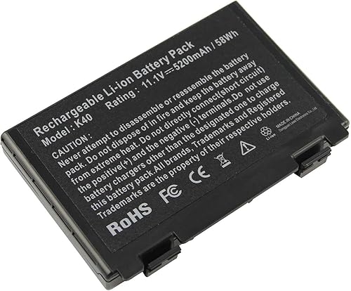 Miniatura 2 de Futurebatt - Batería para portátil de 6 celdas para ASUS K61ic K60IJ K50IJ K50I K60I A32-F82 A32-F52 X8D X8B