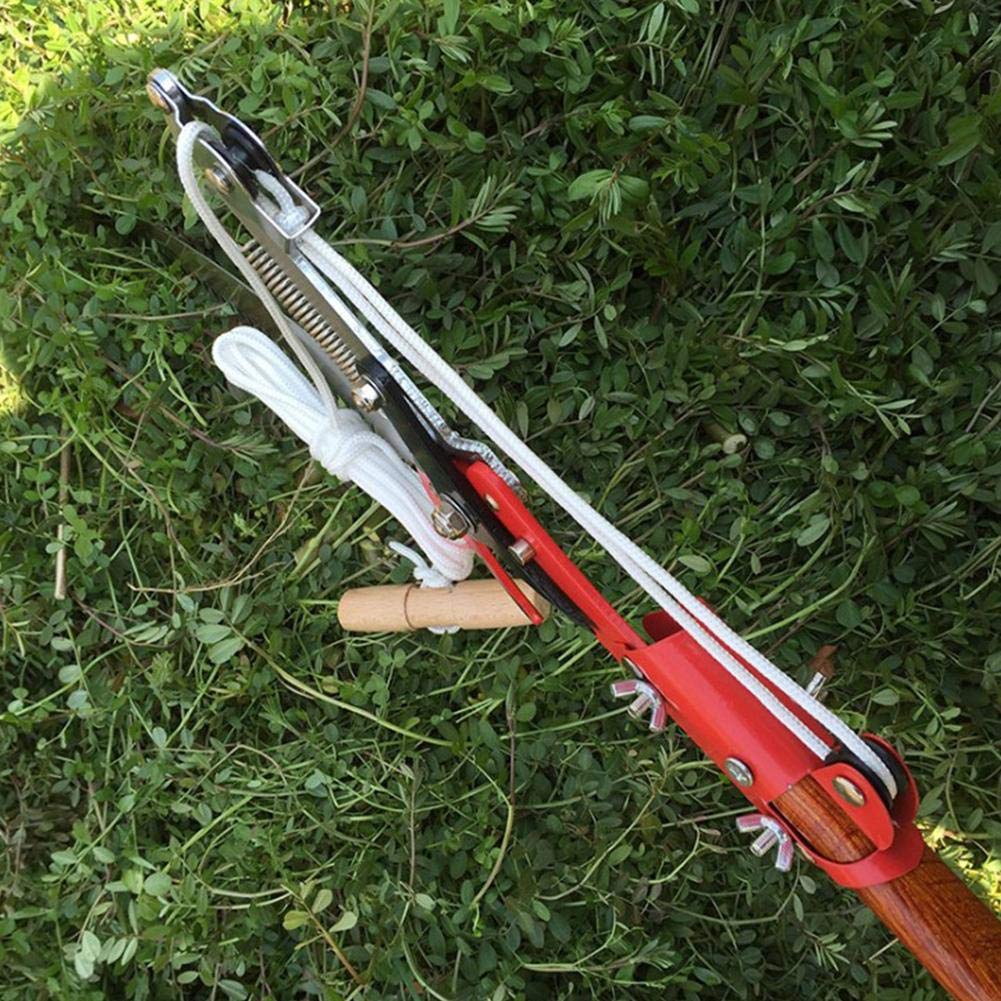 Sécateur D'extension Avec Corde En Nylon, Jardin De Conception De Poulie D'ébrancheur De Branche D'acier Au Carbone Pour Choisir Des Outils De Coupe