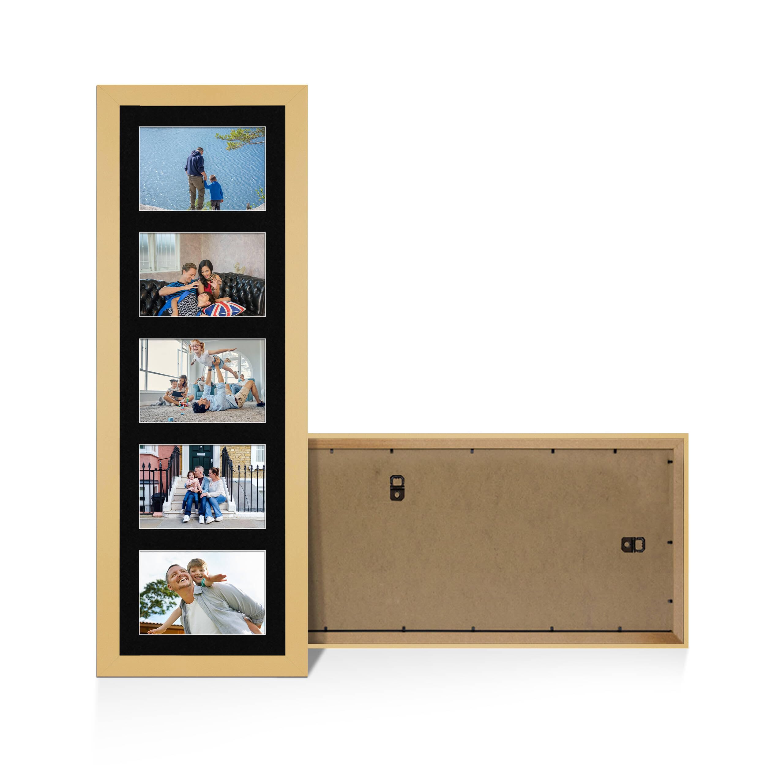 Alison Kingsgate Matte yellow 26x8 Photo frame for multiple pictures