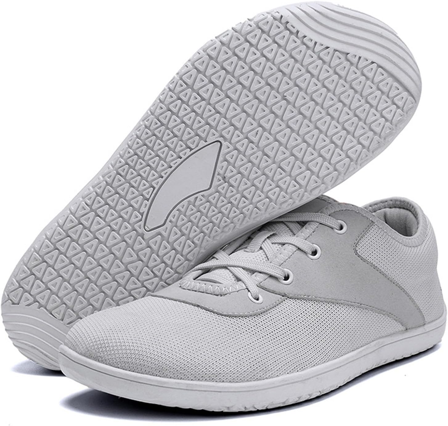 Men's Knit Wide Barefoot Sneakers, Breathable Fashion Running Sneakers, Comfort Walking Shoes for Men