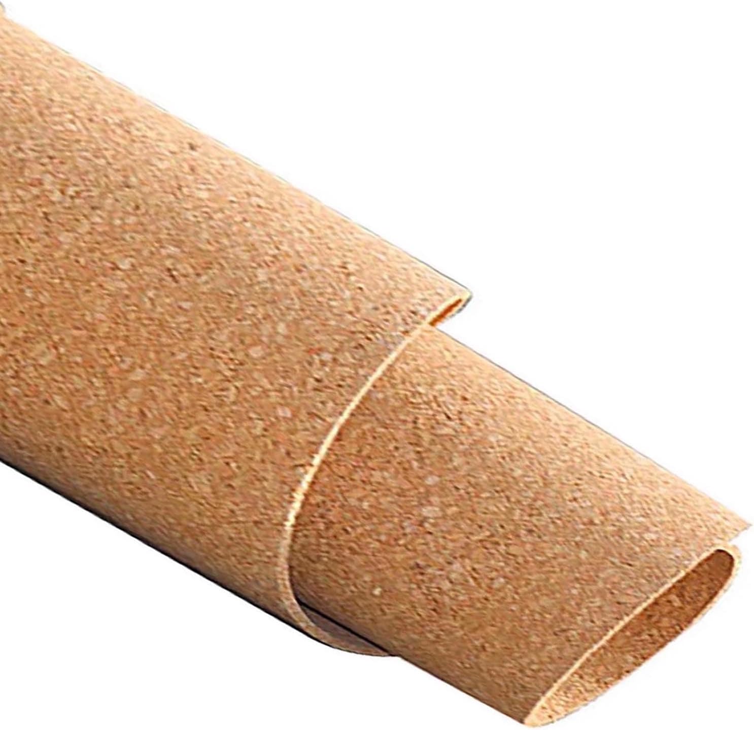 Natural Cork Roll for Walls, Large Cork Board, Drawer Liner, Cork Floor Tiles, 1/3" 1/4" Thick, Drawer Liner, for Home School DIY (Color : Thick 6mm, Size : 0.9mx1m(3ftx3.3ft))