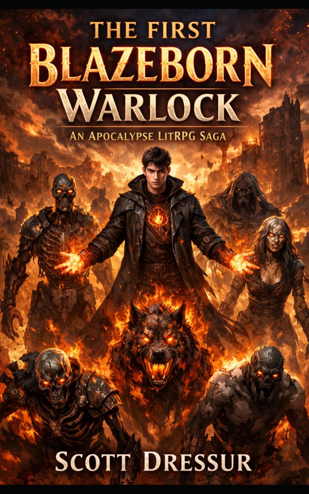 The First Blazeborn Warlock: An Apocalypse LitRPG Saga