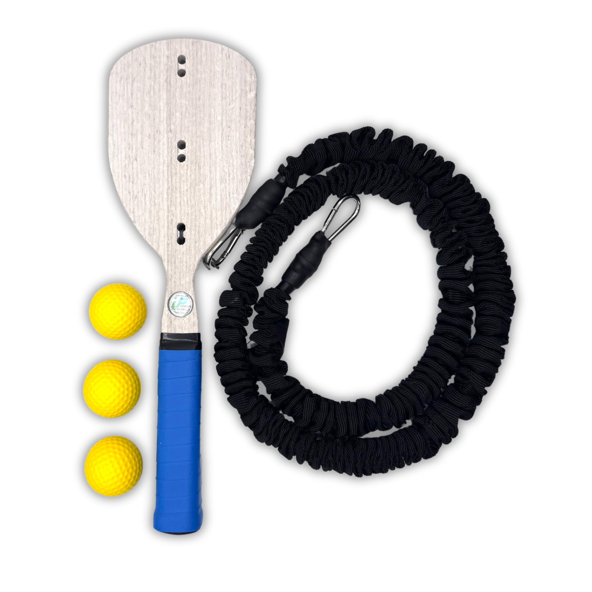Innova Pickleball ATP-2400 Training Pickleball Practice Paddle with Resistance Band and Training Balls