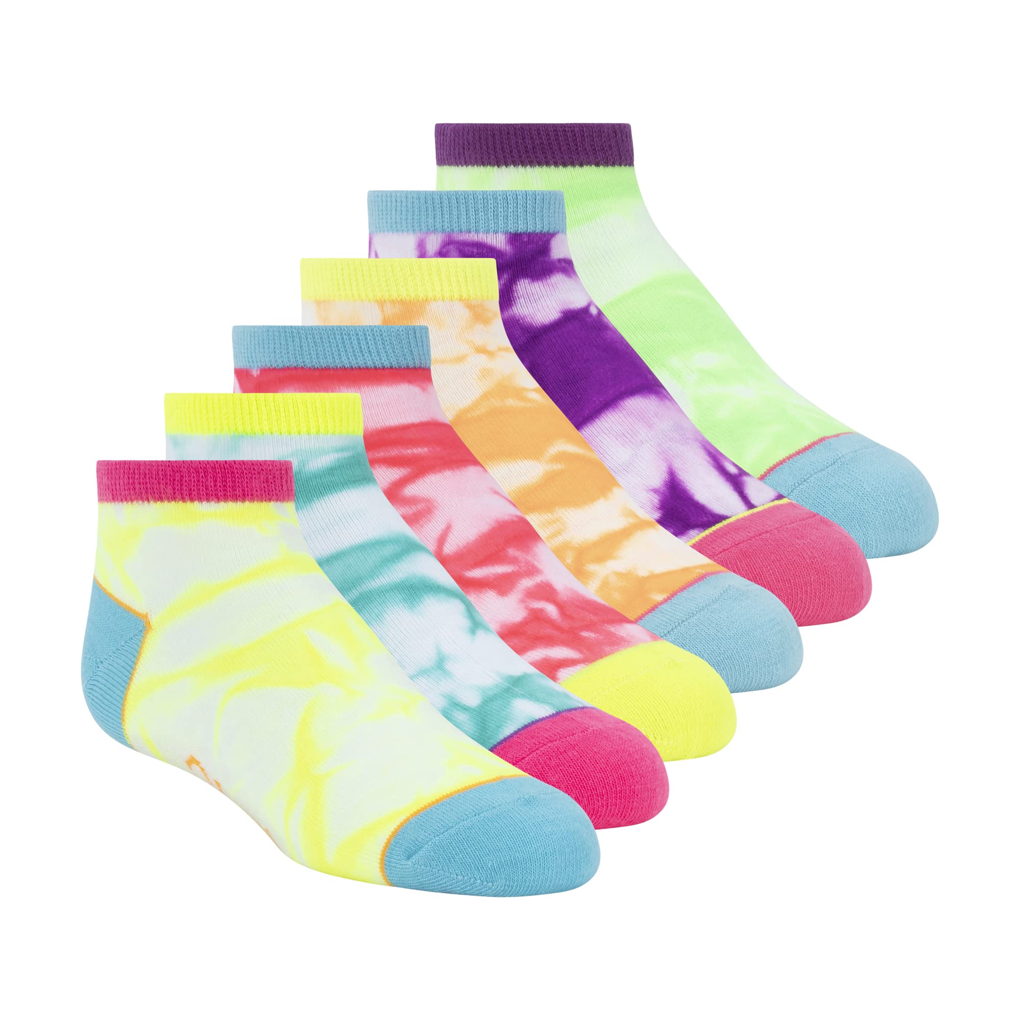 Skechers Girls' 6 Pack Low Cut Socks