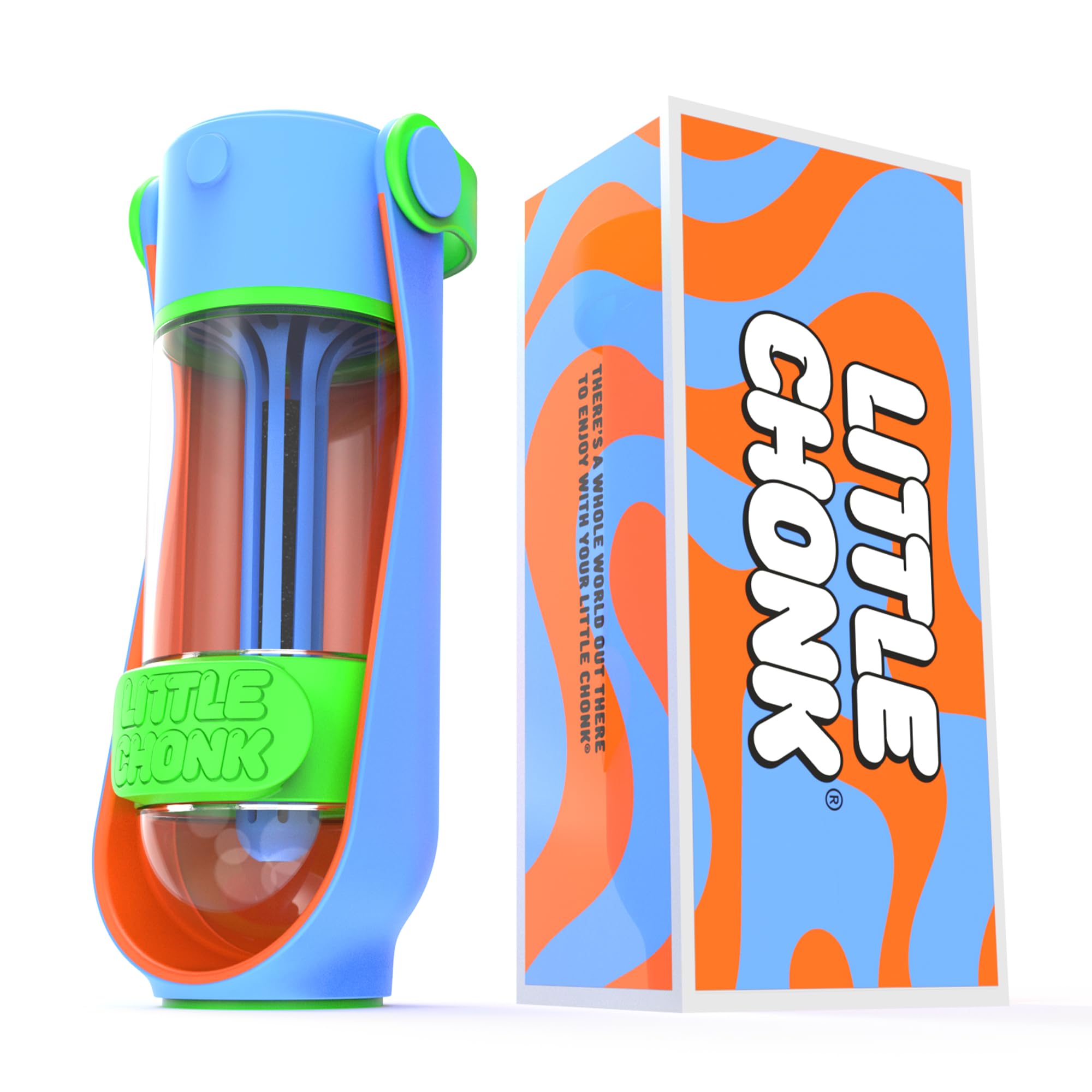 Lil Gulp Water Bottle | Advanced Carbon Filtration for Safe Filtered Water on The Go | BPA-Free Leak-Proof Portable Dog Travel Water Bottle with Retractable Water Spout, 15 Fl oz - Sherbet Soaker
