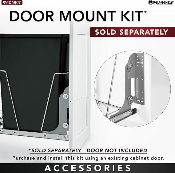 REV-A-SHELF Steel Wire Pullout Hamper for Vanity/Closet Applications