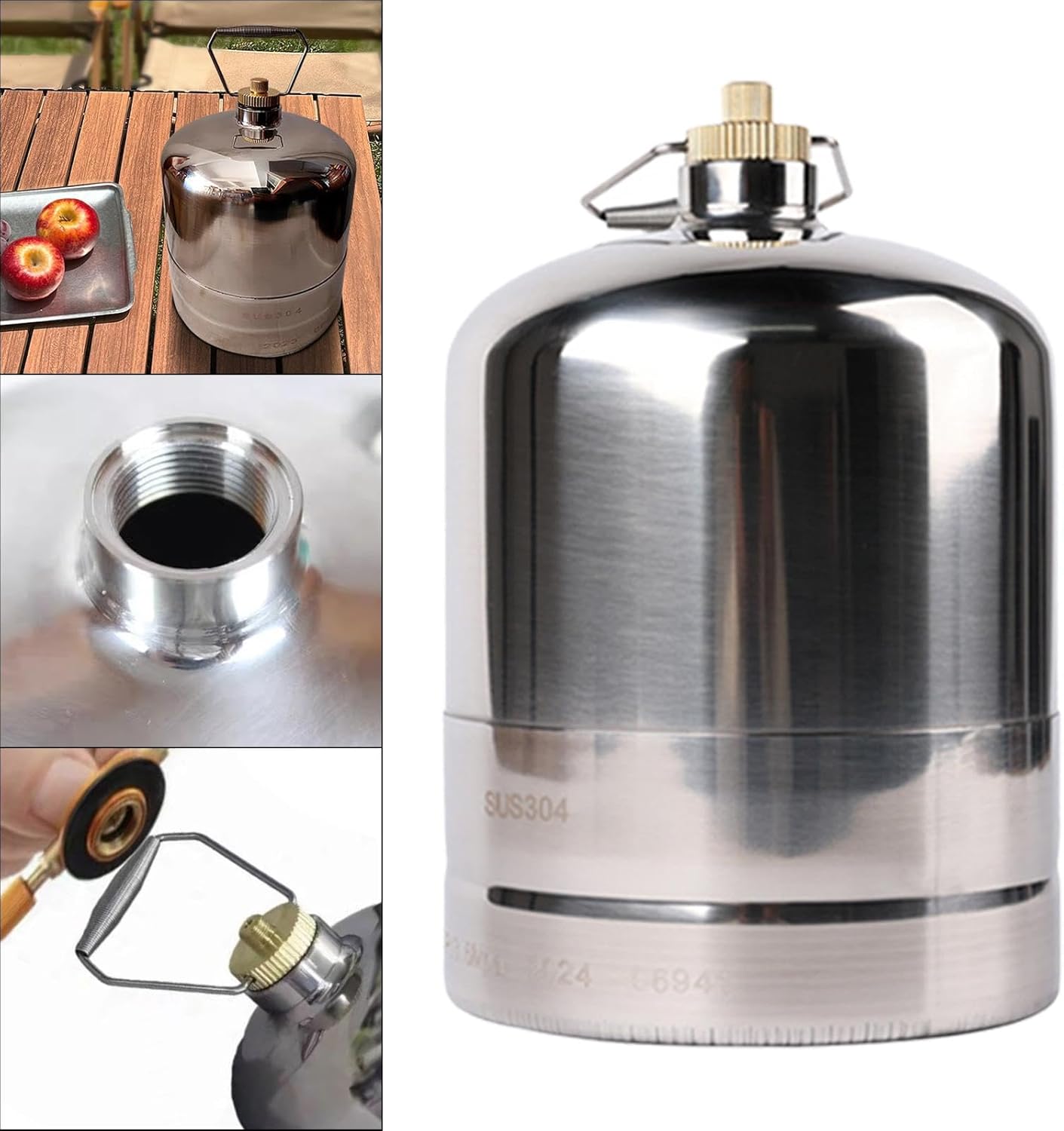 Gas Canister Gas Canister Empty Refillable Gas Tank? Cylinder Camping Gas Tank for Gas Burner Camping Picnics BBQ