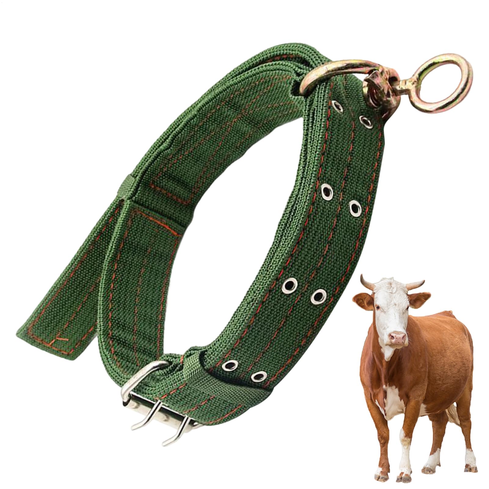 Collier Pour Chèvre | Collier Pour Cheval Et Mouton | Bande De Traction Abrasion Résistante Pour Petit Animal De Ferme Veau Vache | Pour Alimentation Transport Élevage Pâturage