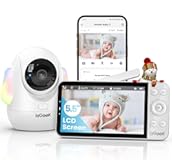 ieGeek 5&period;5" Baby Monitor&comma;Audio Monitor with 2&period;5K Ultra HD 2&period;4G&5Ghz WiFi Camera&comma;Night Light&comma;Face Covering&Cry Detection&comma;Two-Way Talk&comma;Night Vision&comma;Temp&Humidity Sensor&comma;4000mAh Battery&comma;App Control