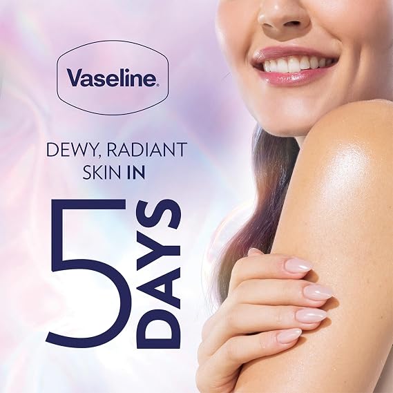 Vaseline Gluta-Hya Dewy Radiance Body Lotion 2x200ml – 10x Vitamin C Power with GlutaGlow, Niacinamide & Hyaluron for Bright, Glowing, Hydrated Skin in 5 Days