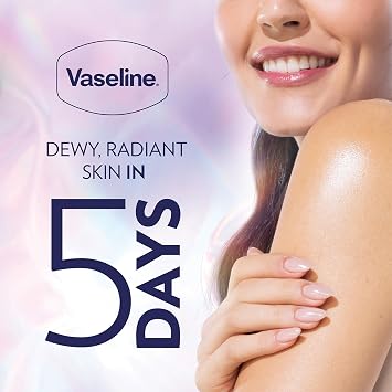 Vaseline Gluta-Hya Dewy Radiance Body Lotion 2x200ml – 10x Vitamin C Power with GlutaGlow, Niacinamide & Hyaluron for Bright, Glowing, Hydrated Skin in 5 Days