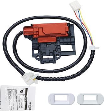 W10404050 W10238287 Washer Lid Lock Latch switch Assembly Compatible with Whirl.pool Ken.more Washer Parts AP5263307,PS349762,W10744659 by TOMOON | Compatible with Whirl-pool Ken-more Washer AP5263307,PS349762,W10744659 by TOMOON