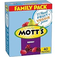 Vista 1 de Mott's Berry Fruit Flavored Snacks, Valentine's Day, Gluten Free, Family Pack, 40 Ct, 32 oz