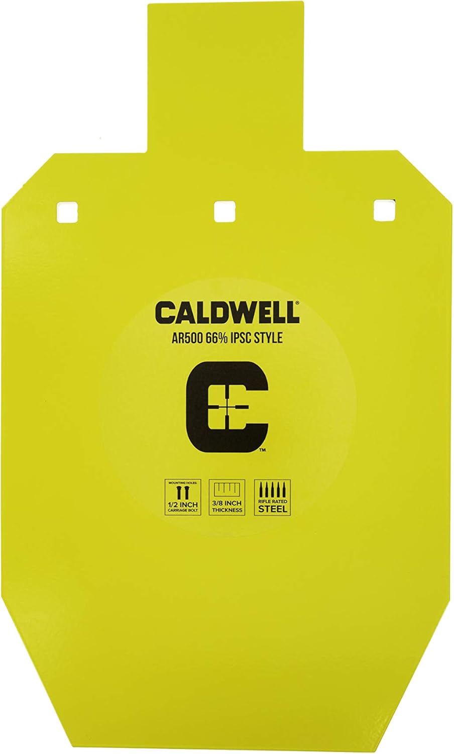 Caldwell unisex adult 66% IPSC Shooting Target, Yellow, One Size US : Sports & Outdoors