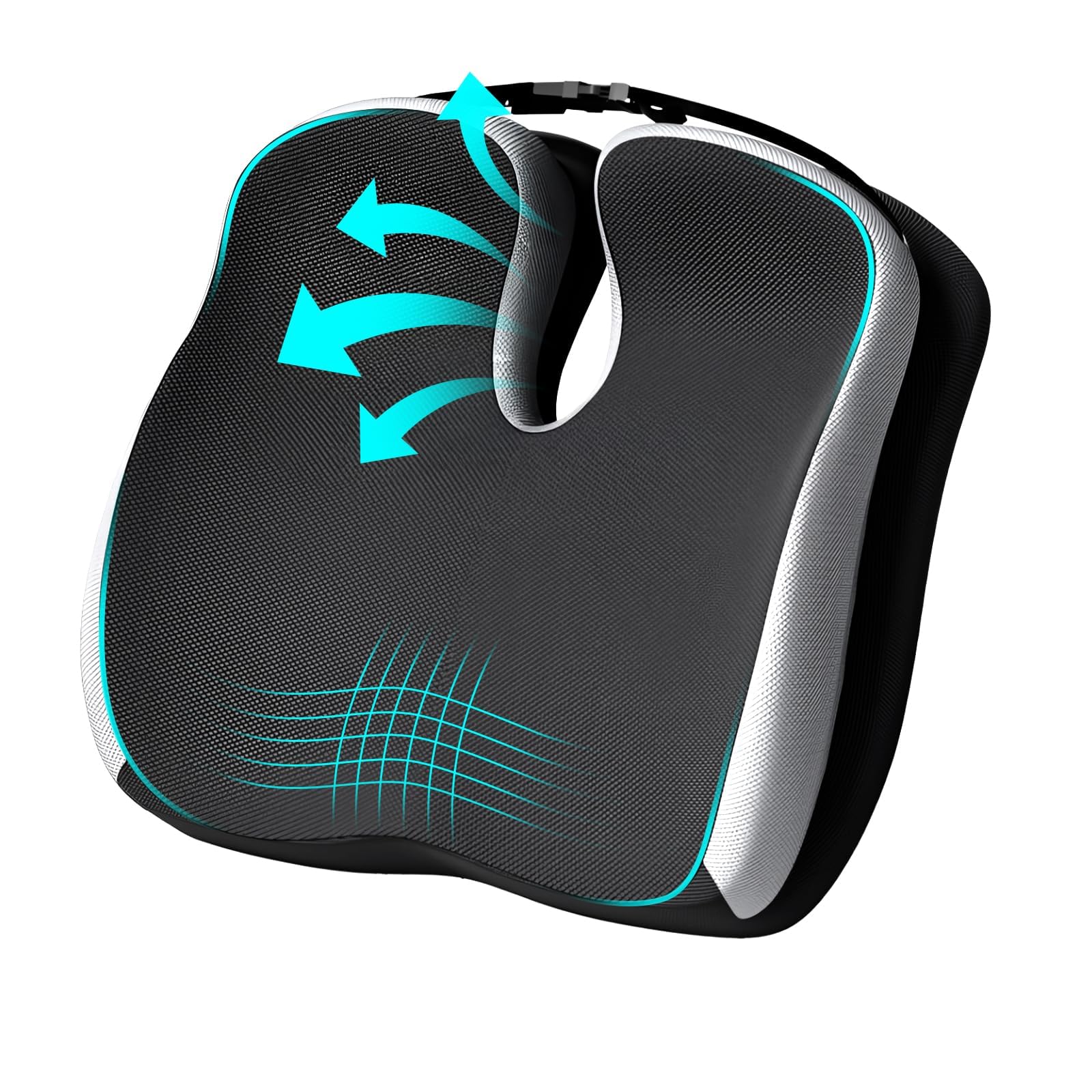 FALSKT Coccyx Cushion for Tailbone Pain Relief Memory Foam Seat Cushions