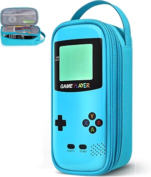 Large Pencil Case for Boys Kids,Gamer School Pencil Pouch for Boys with Zipper Compartment,Big Stationery Pencil Box Organizer Pen Bag For Kids School