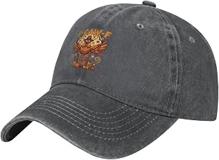 Baseball Cap Vintage Washed Denim Hat Trucker Hats Adjustable Hip Hop Caps Unisex Black