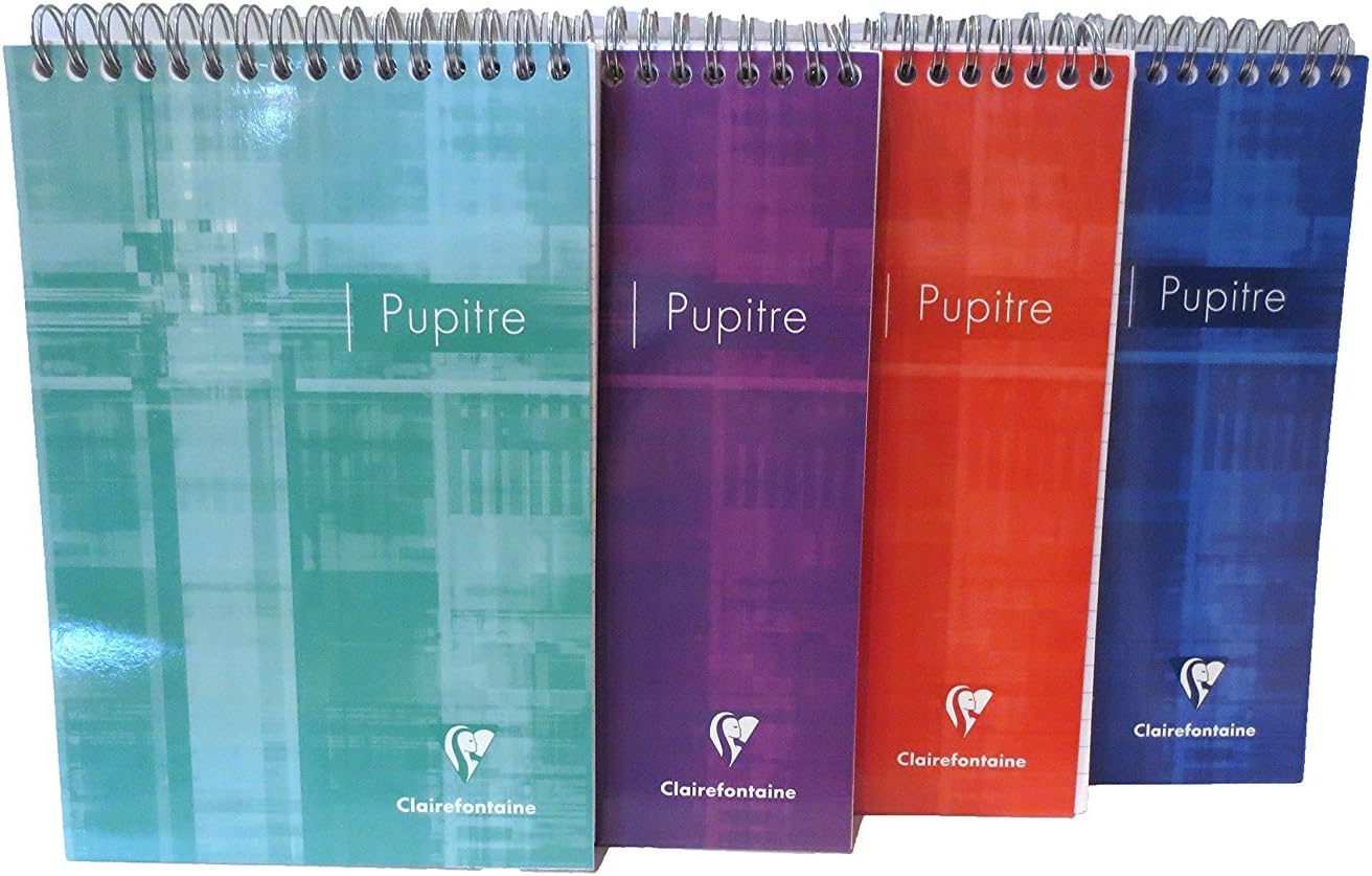 Pack of 3 Clairefontaine Wirebound Notepads (colors may vary) - lined - 5-3/4 in. x 8-1/4 in.