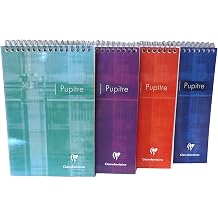 Pack of 3 Clairefontaine Wirebound Notepads colors may vary - lined - 5-3/4 in. x 8-1/4 in.