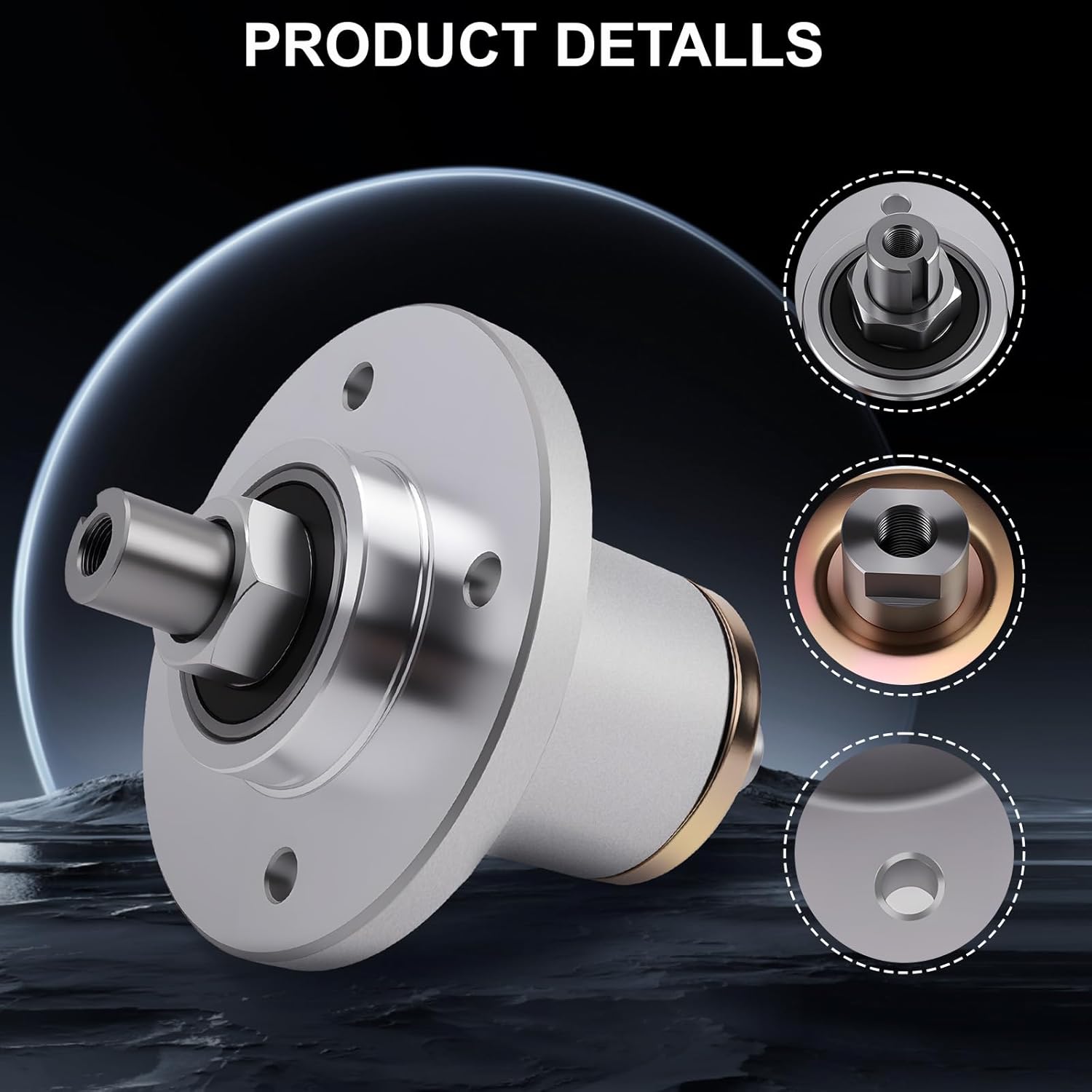 437-0005-00 Heavy Duty Spindle for Spartan Mower Parts Accessories, Compatible with Spartan RT RZ SRT Pro HD XD XDe 2016-2022, for 54 61 72 Inch Decks, Replace# 437000500