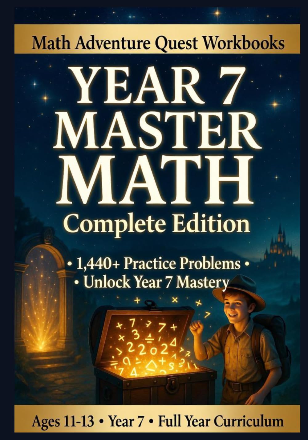 Year 7 Master Math Workbook: Complete Course with 1,400+ Practice Problems, Step-by-Step Lessons, and Full Answer Keys: Covers Numbers, Fractions, ... & Answer Key | Homeschool & Classroom)
