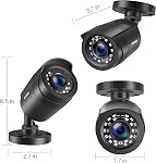 ZOSI 2.0MP 1080p 1920TVL Outdoor Indoor Security Camera,Hybrid 4-in-1 TVI/CVI/AHD/CVBS CCTV Camera,80ft IR Night Vision Weatherproof for 960H,720P,1080P,5MP,4K Analog Home Surveillance DVR System