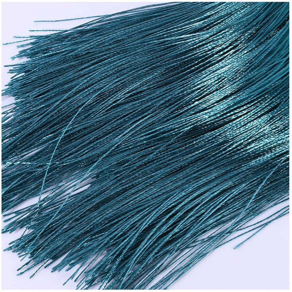 2pcs Curtain Tieback Tassel Rope Beaded Curtain Holdback - Hanging Crystal Ball Pendant Window Treatments Holde Accessories - Gold (Color : Orange)