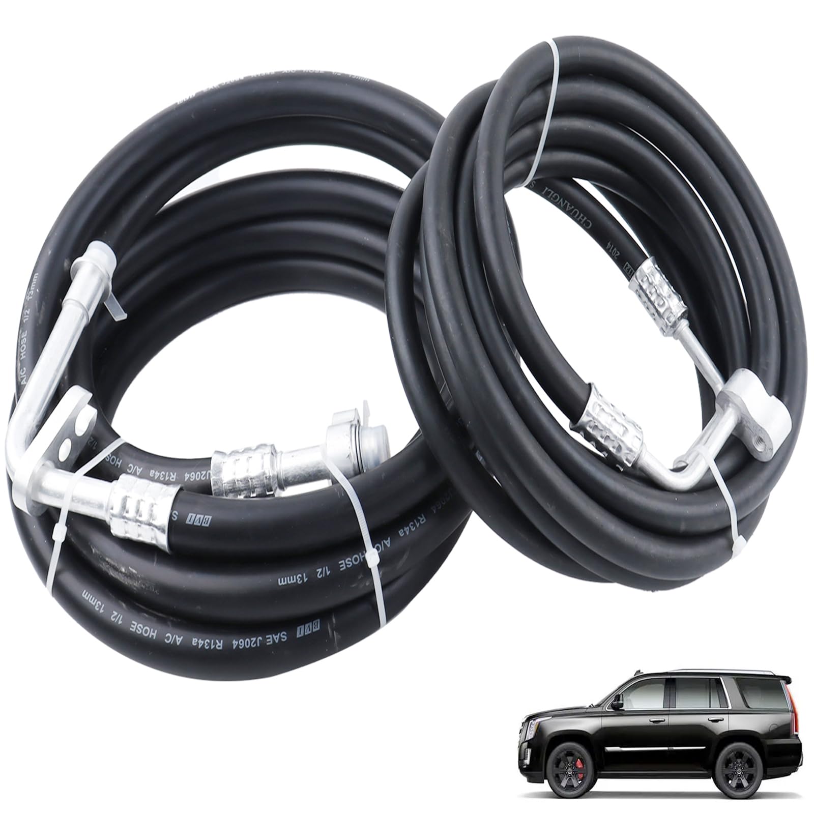 Rear AC Line Hoses Set For Chevy Tahoe, Yukon, Escalade 2007-2014 – YTE33439 (23 Pieces)